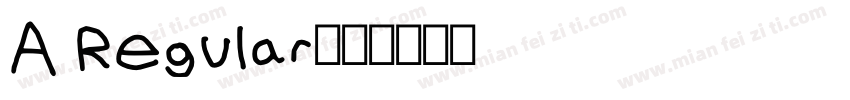 A Regular字体转换